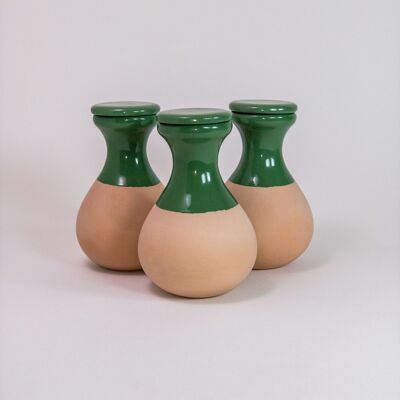 Oyas para enterrar talla S verde 330 ml en terracota