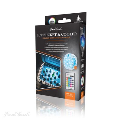 Pack of 2 LED Colour Changing Drinks Cooler Lights with Remote Control by Final Touch