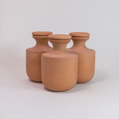 Oyas para enterrar tamaño S de 50 cl en terracota