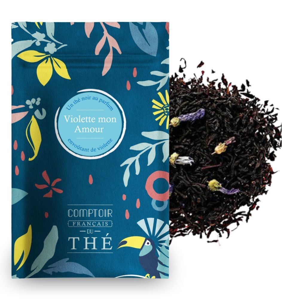 FRENCH TEA COMPANY - Tè nero Violet Mon Amour 100g
