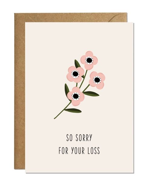 So Sorry For Your Loss | Sympathy Card