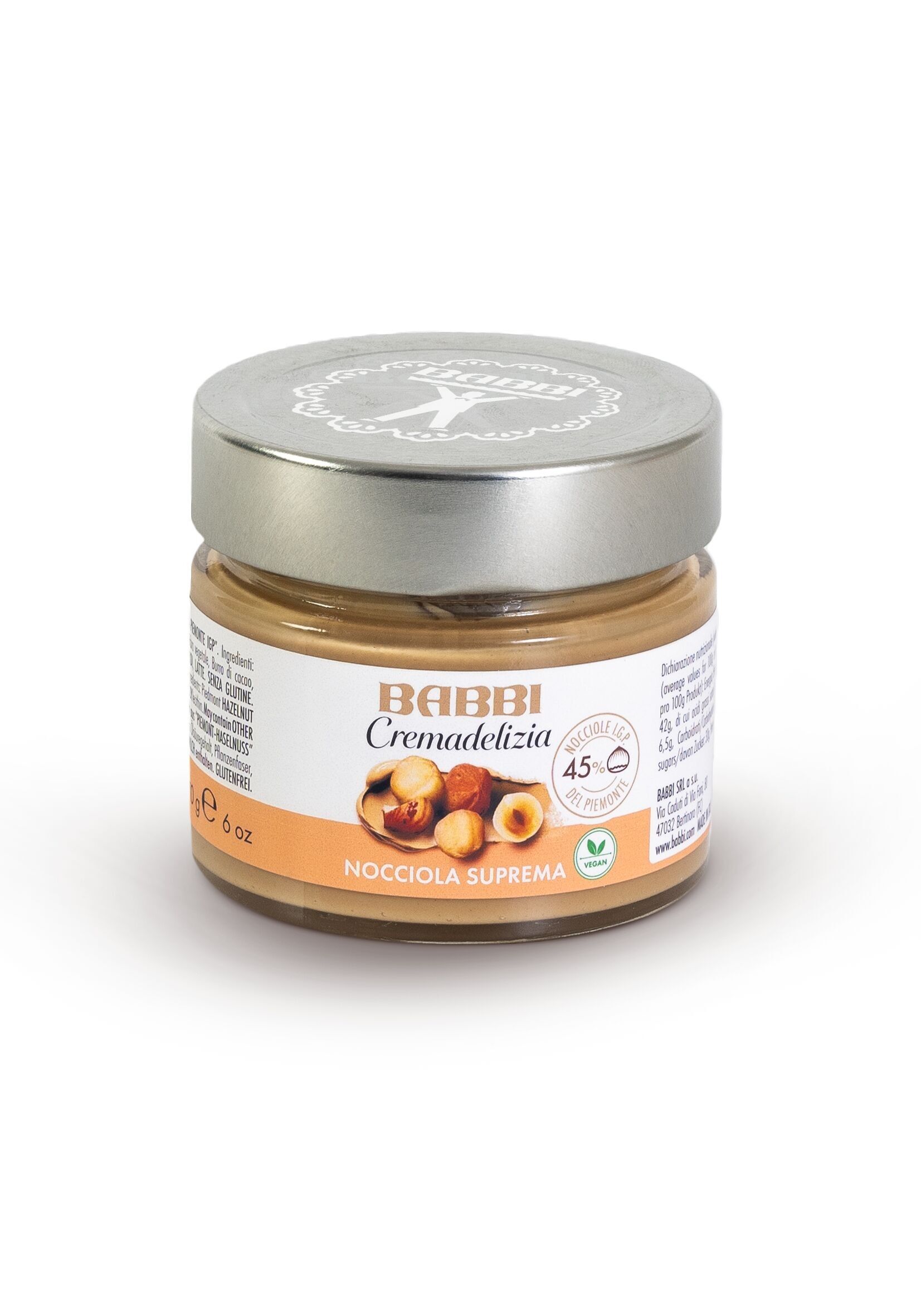 CREMA SUPREMA ALLA NOCCIOLA (senza cacao)