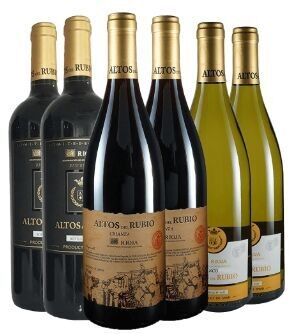 Weinpaket Altos del Rubio (2 Weißweine + 2 Gereifte + 2 Reserve) D.ENTWEDER.Wechselstrom. Rioja