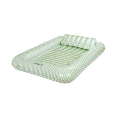 Piscina abbronzante con portabicchieri verde