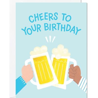 Vive les bières | Carte d'anniversaire pour hommes