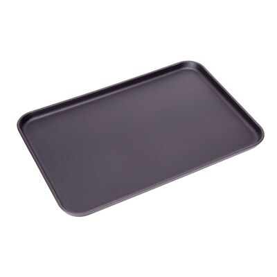 Assiette à viande rectangulaire en fonte Sürel 20X30 cm noire