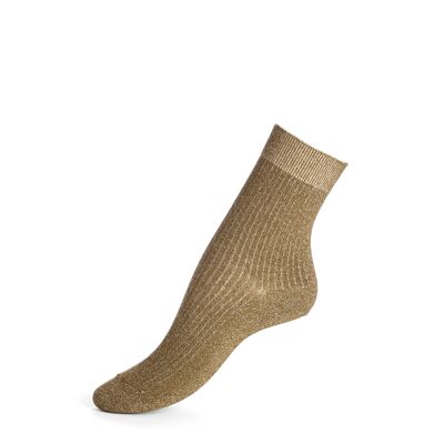 "Pique-mesh" - calzini da donna - poliammide color cachi