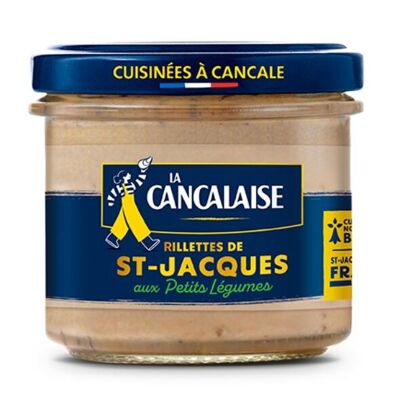 Rillettes de vieiras con verduras