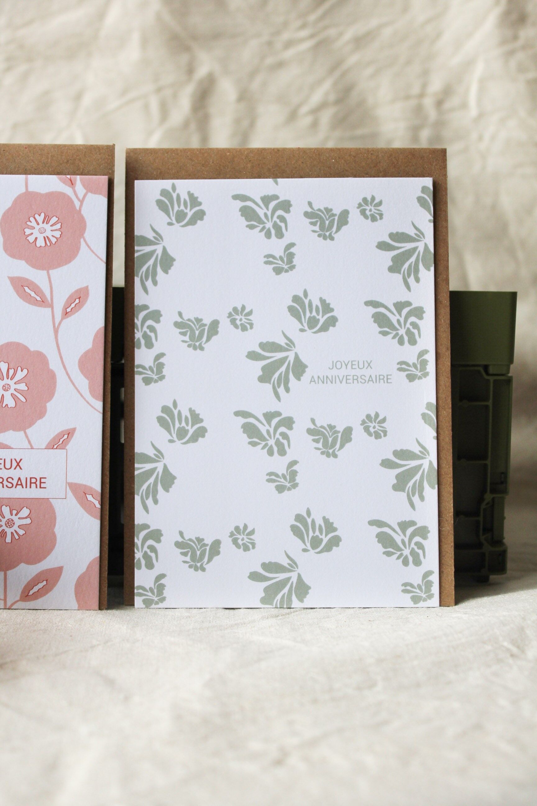 Cartolina di buon compleanno con motivo verde Aude