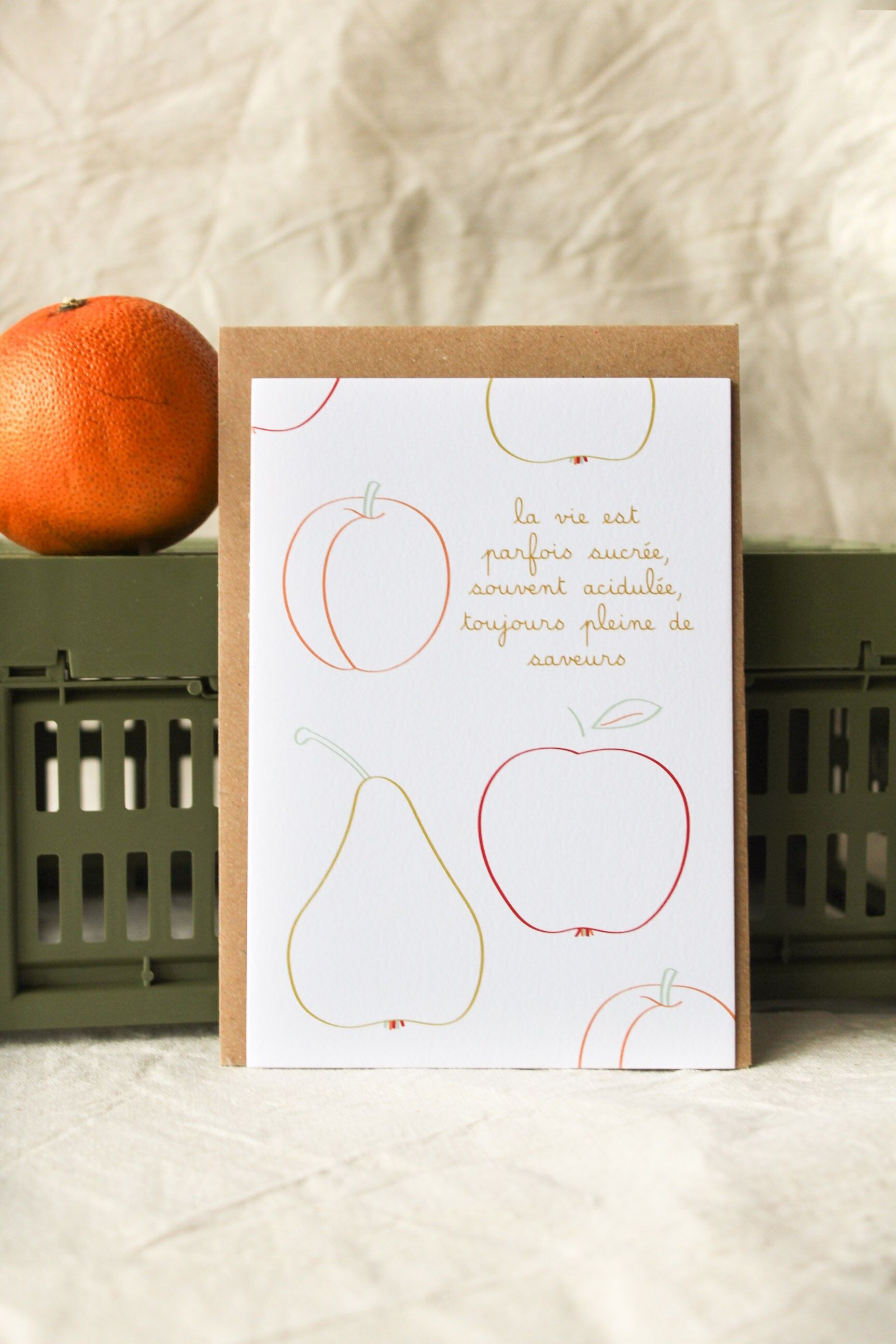 Carte postale La vie pleine de saveurs