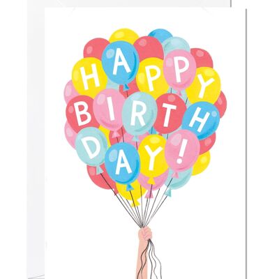 Ballon Bündel | Geburtstagskarte