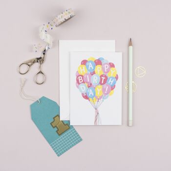 Balloon Bunch | Carte d'anniversaire 2