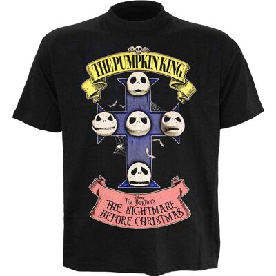 NBX - PUMPKIN KING - Camiseta negra con estampado frontal