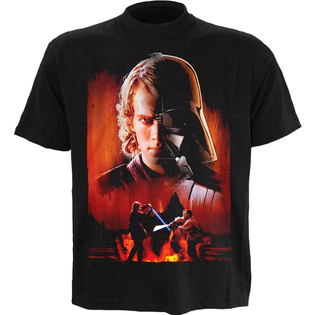START WARS - ANAKIN - T-shirt con stampa frontale nera