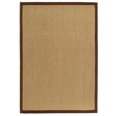 Origins Sisal Cálido Natural con Borde Marrón Oscuro