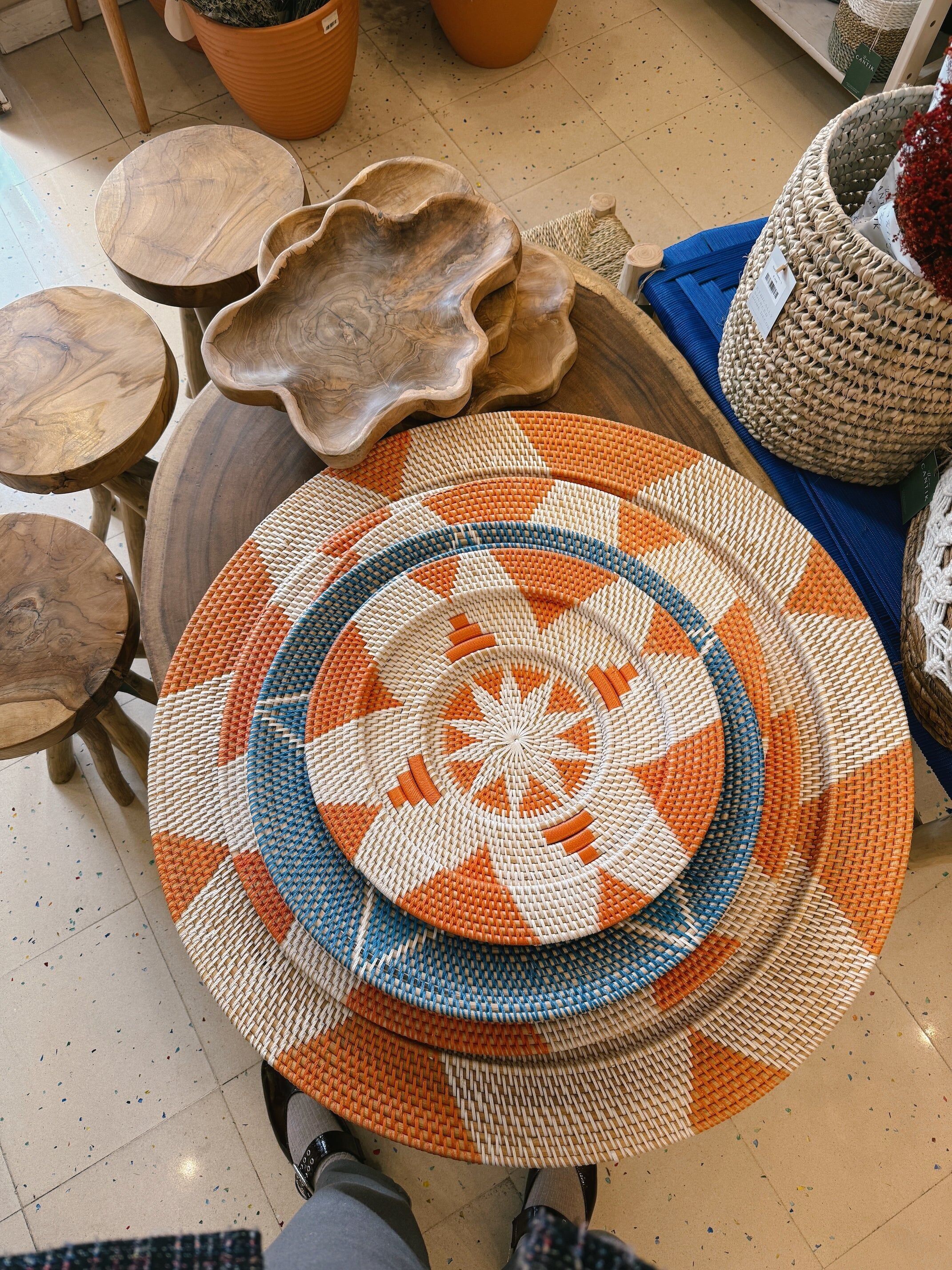 Prato de Parede Lombok Laranja