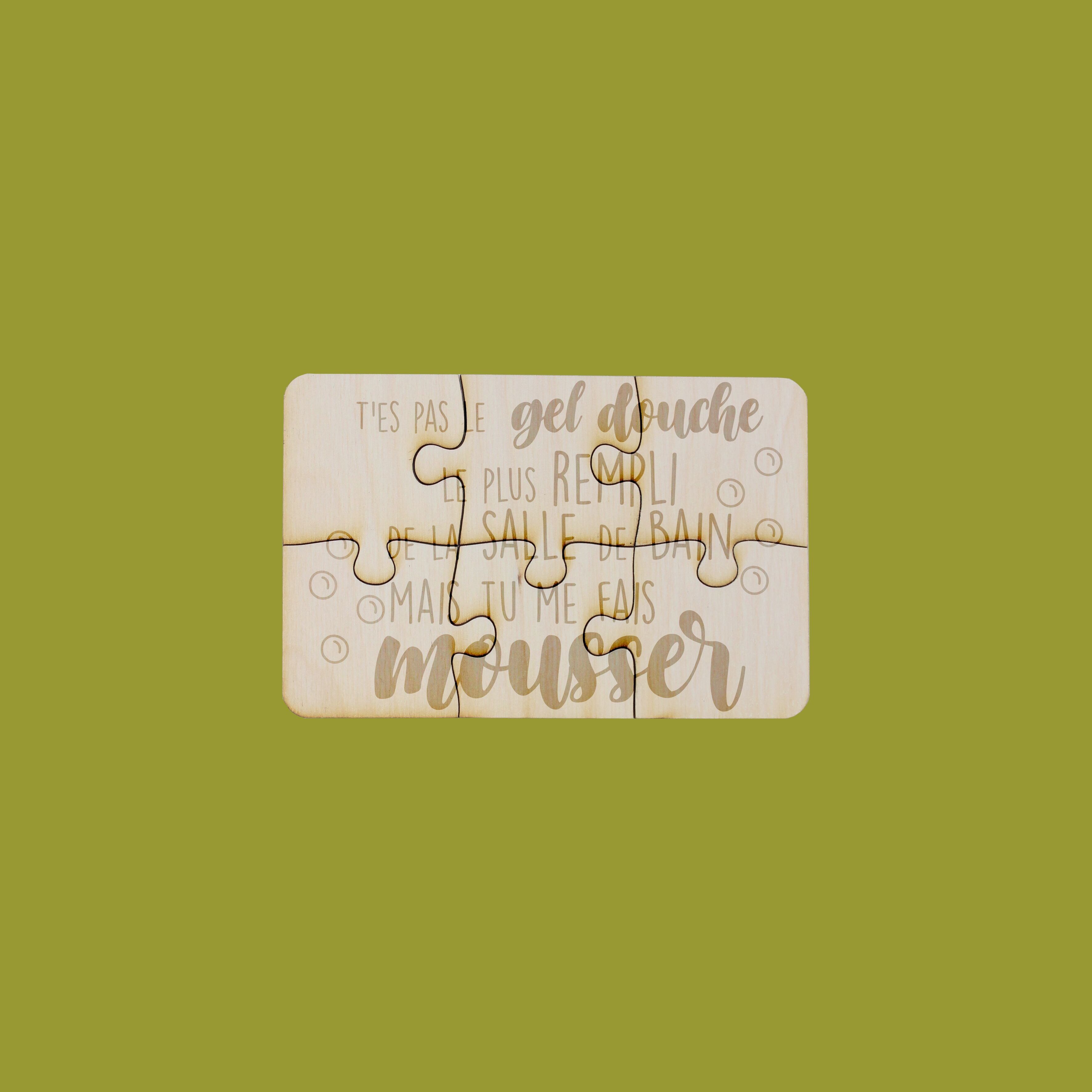 Puzzle con messaggio da 6 pezzi da regalare