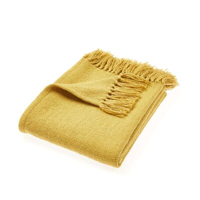 Jeté uni tissé Hug Rug doré