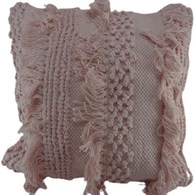 Cotton - Cushion - Pillow - Soft Pink - 45x45cm