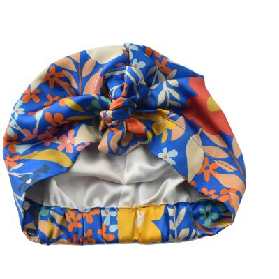 Luxuriöser Turban & Kopftuch aus 100 % reiner Seide - Liberty of London Papercut Petals
