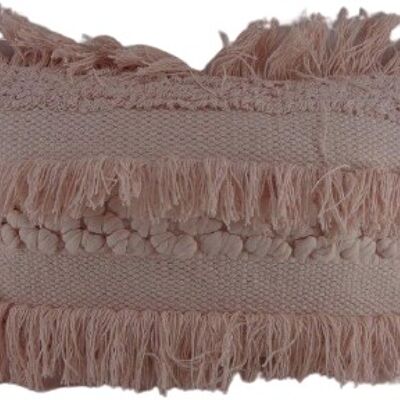 Cotton - Cushion - Pillow - Soft Pink - 50x30cm