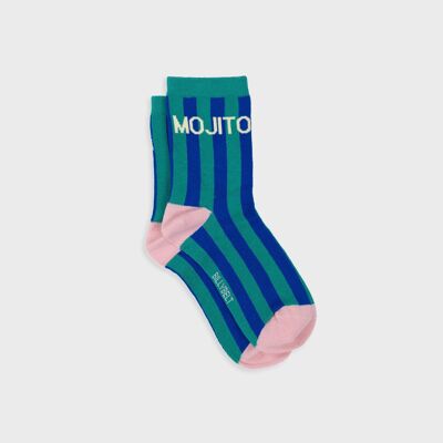 Calzini a righe in cotone pettinato - Mojito