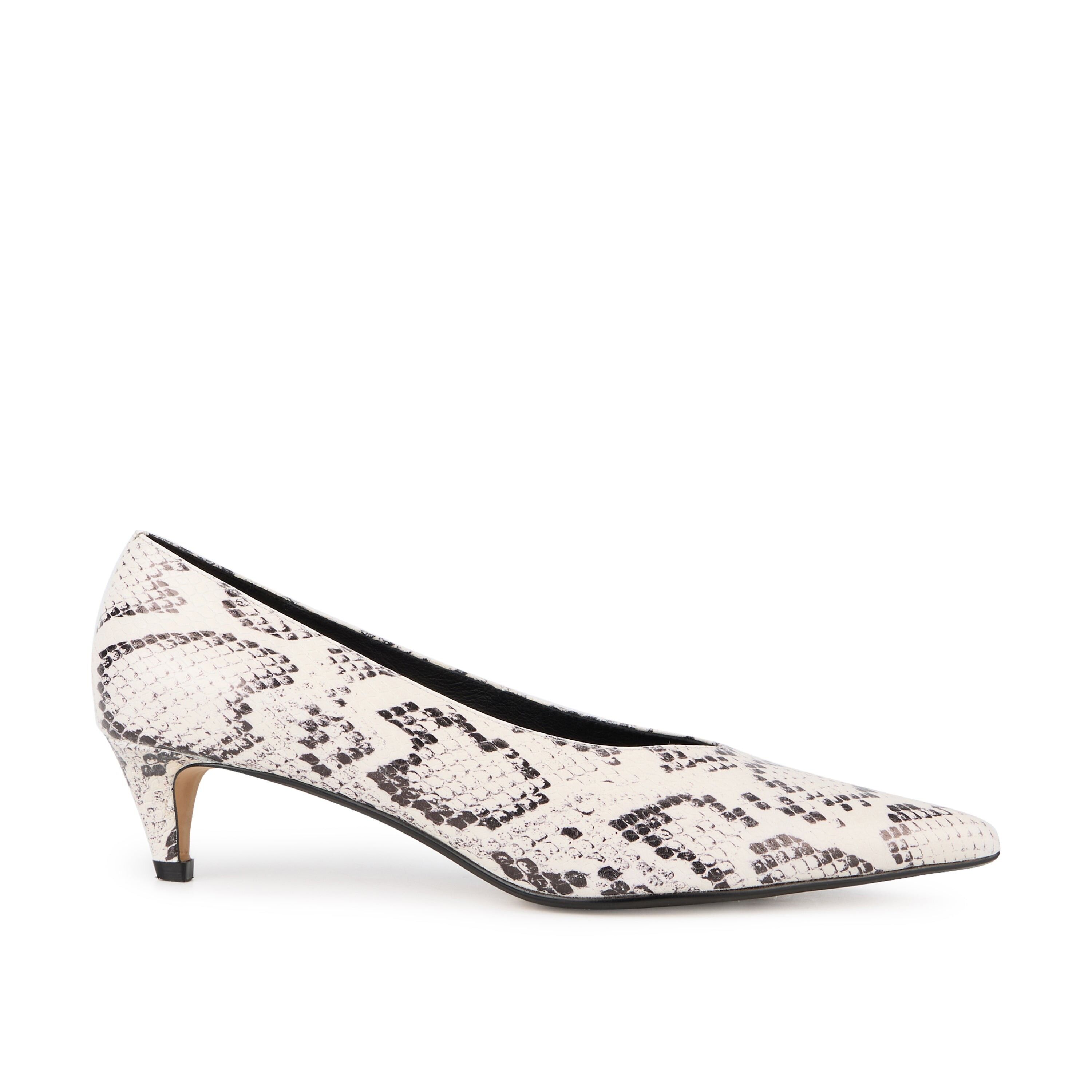 Marta-Cuir façon Python Noir et Blanc