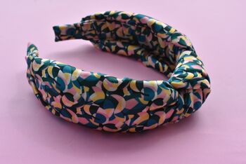 Bande Alice de luxe avec nœud en soie - Liberty of London Artist Bounce Silk Satin