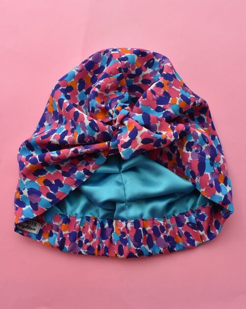 Luxury 100% pure silk Turban & Head wrap -  Liberty of London Artist Morning Dew crepe