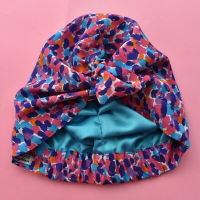 Luxury 100% pure silk Turban & Head wrap -  Liberty of London Artist Morning Dew crepe