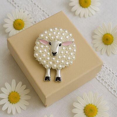 Sheep brooch