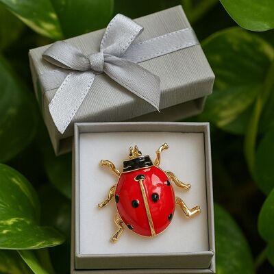 Ladybug brooch