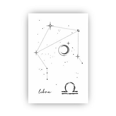 Tatouage temporaire / Constellation de la Balance