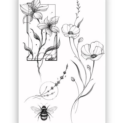 Tatouages temporaires / Jardin secret