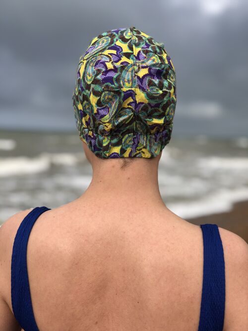 Salty Sea Knot - Swimming Cap Topper - Swim Turban - Babylon - Medium / Large (22in - 23in) - None