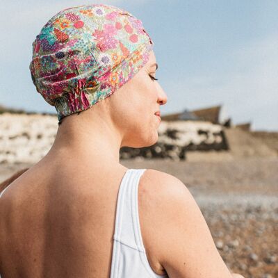 Salty Sea Knot - Swimming Cap Topper - Swim Turban - Ciara - Small / Medium (21in - 22in) - None