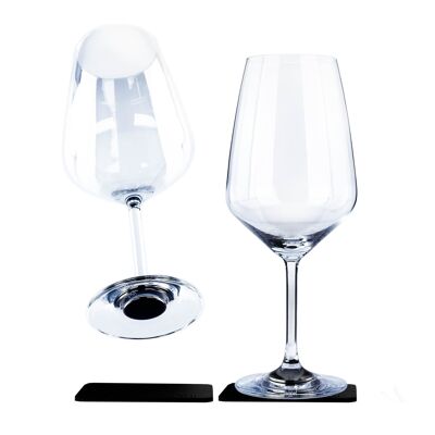 Copas de cristal magnéticas VINO BURDEOS