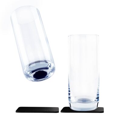 Vasos de cristal magnéticos LONGDRINK SLIM