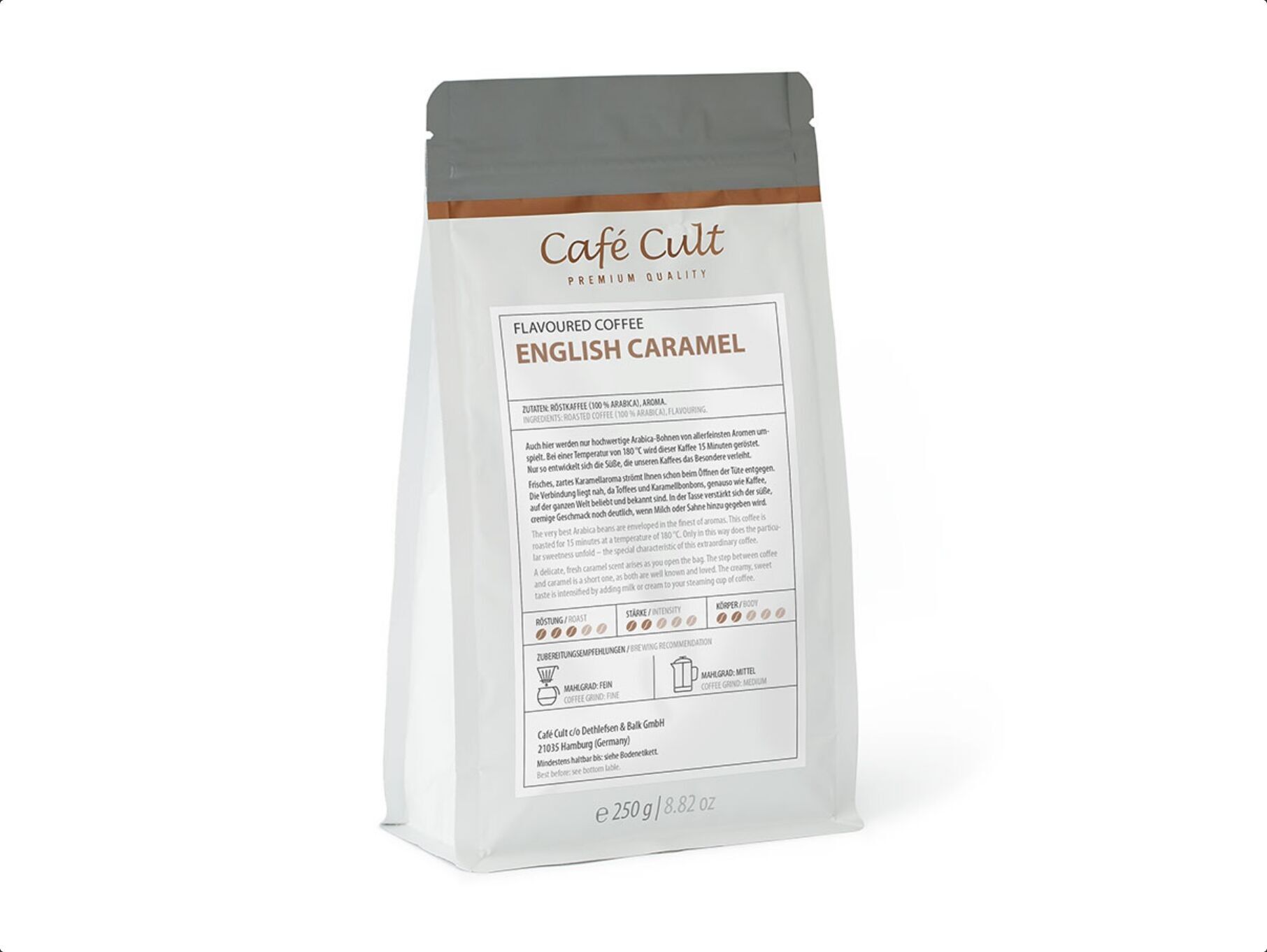 Café au caramel anglais - aromatisé - 250 g