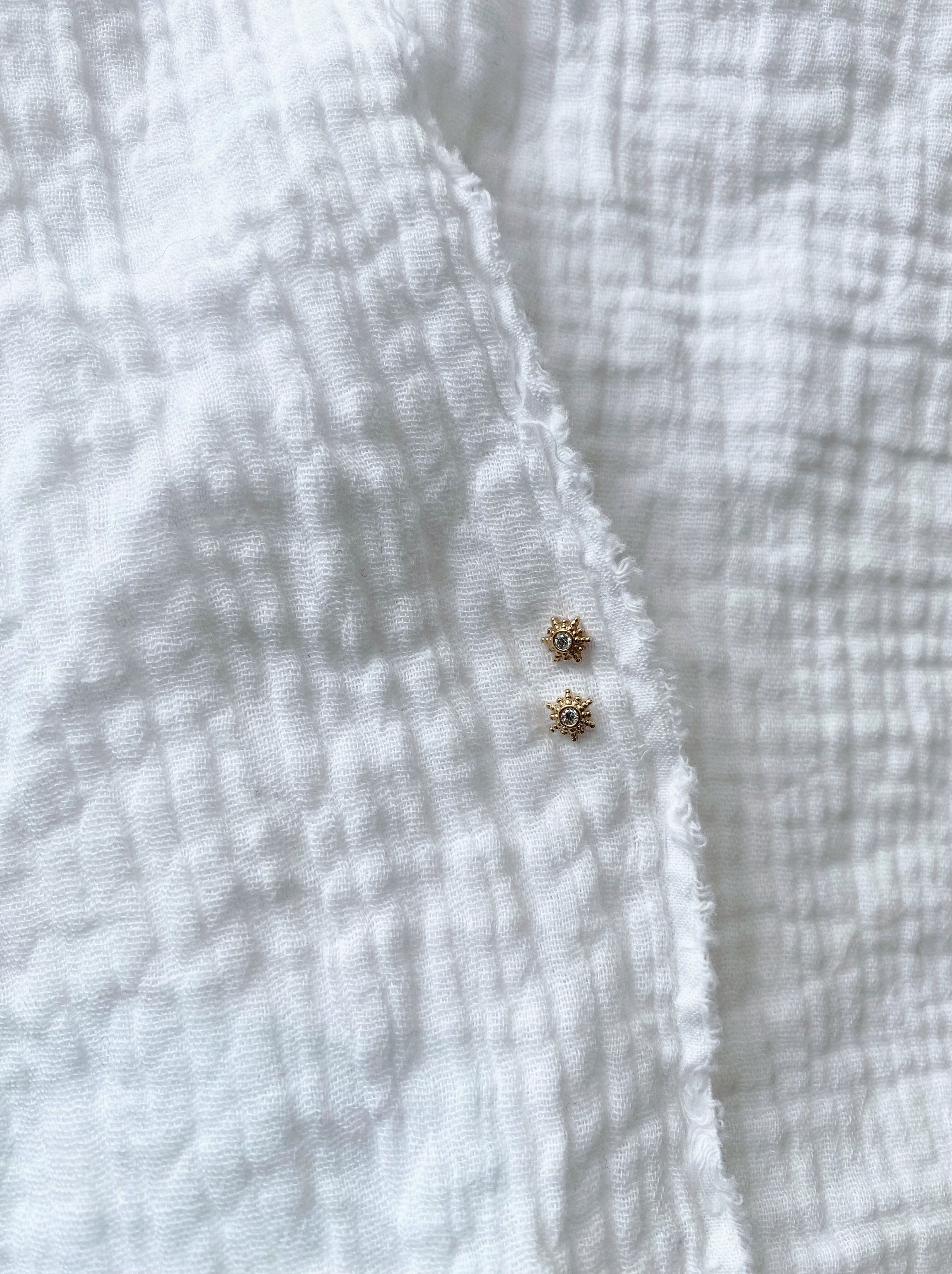 Orecchino Sole Dorato