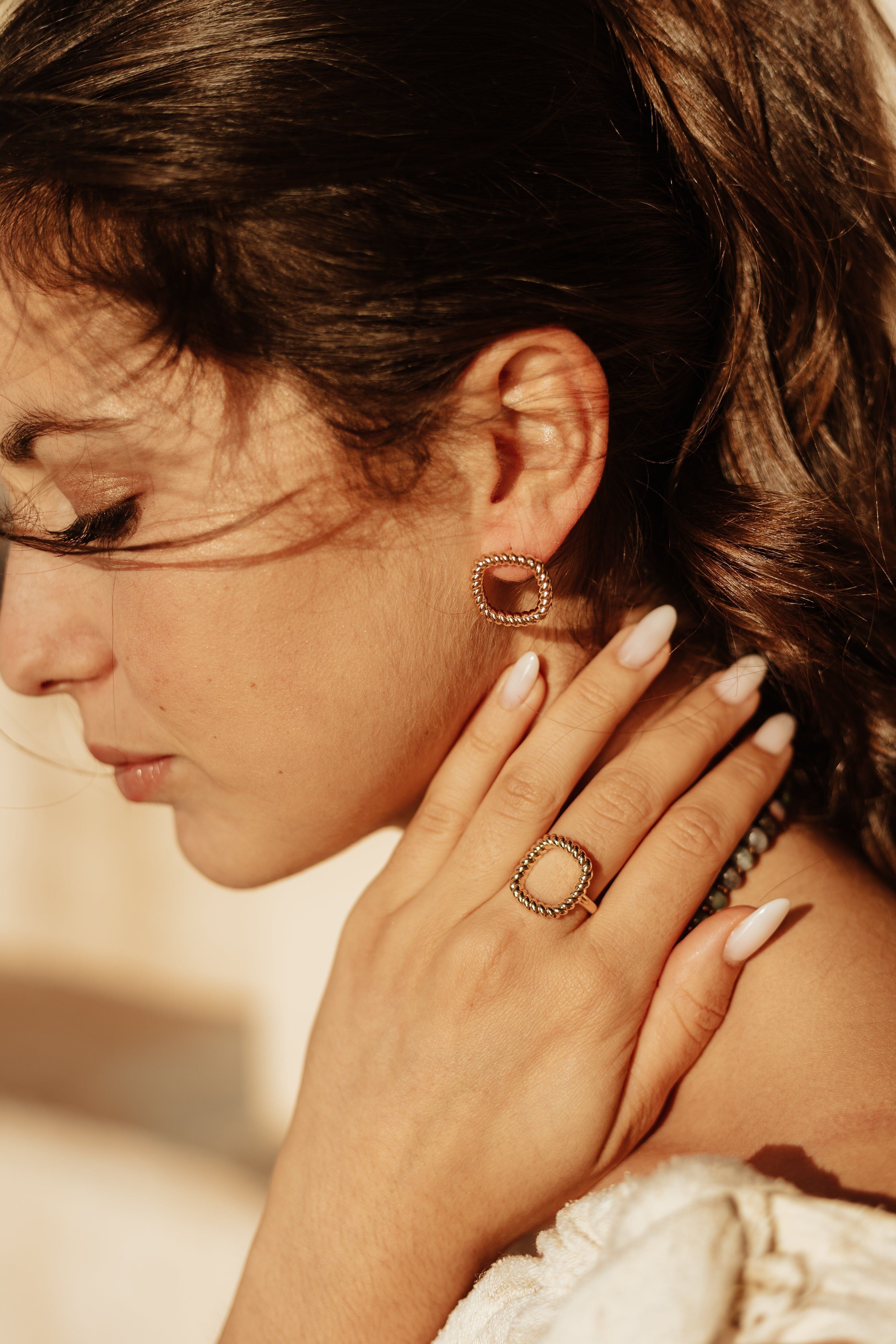 Pendientes Hermès Oro