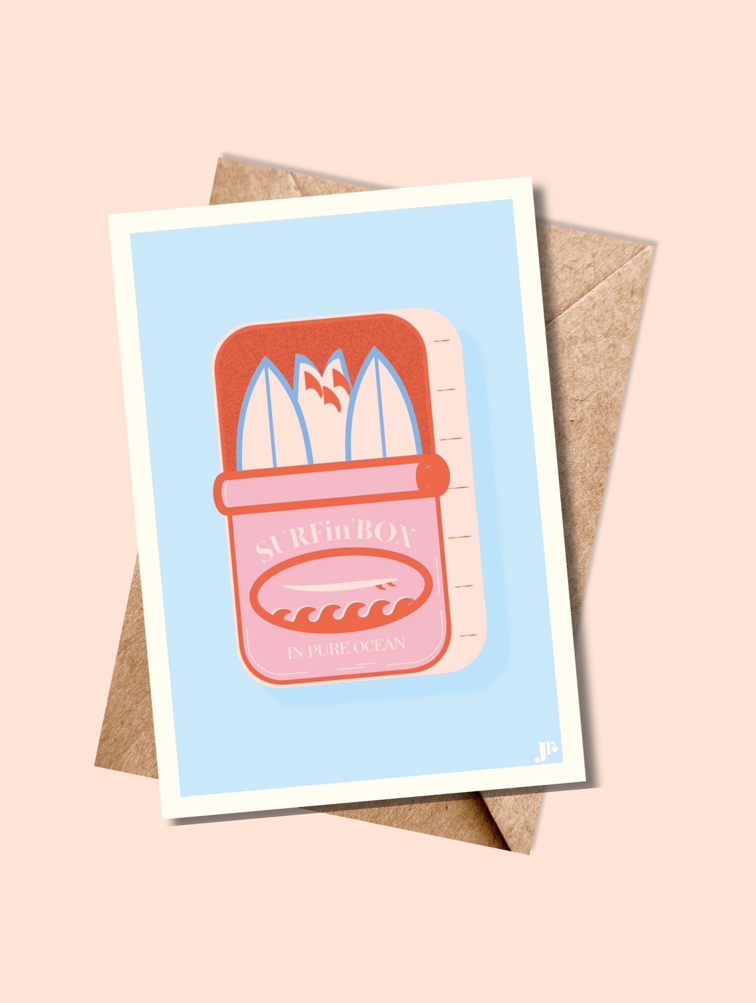 SURFin'BOX Postcard - Illustration 10x15cm