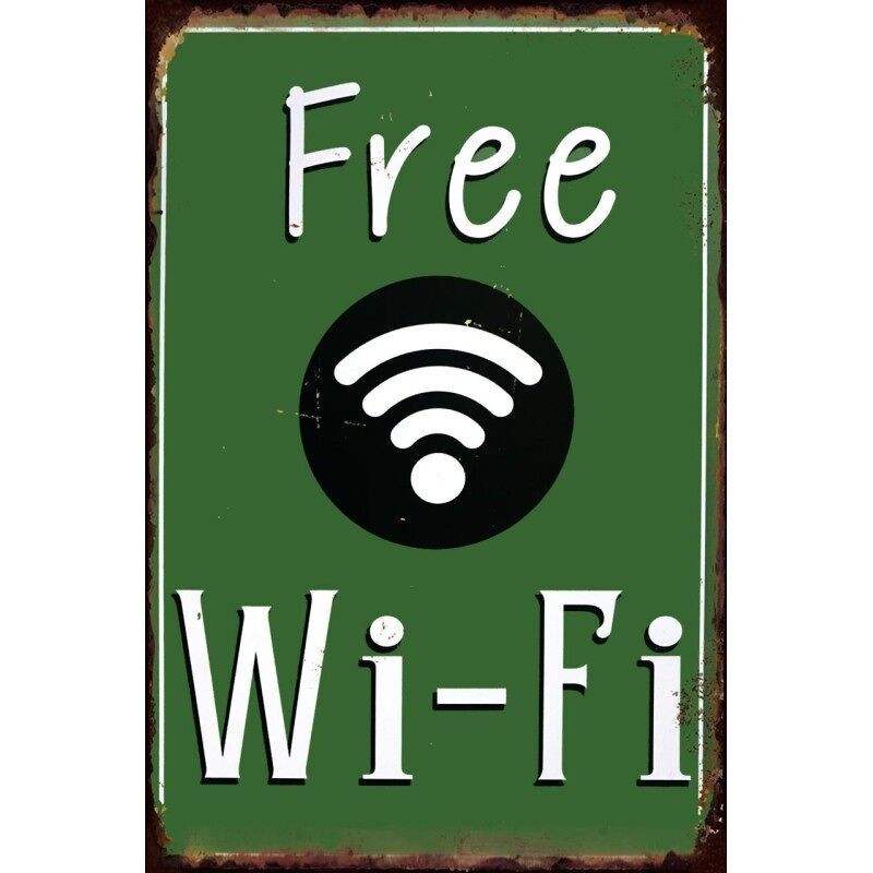 Piastra metallica Wi-Fi gratuita