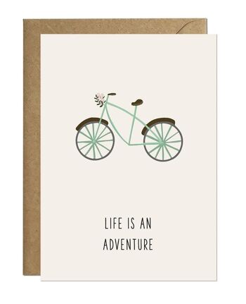 La vie est une aventure | Carte de voeux 1