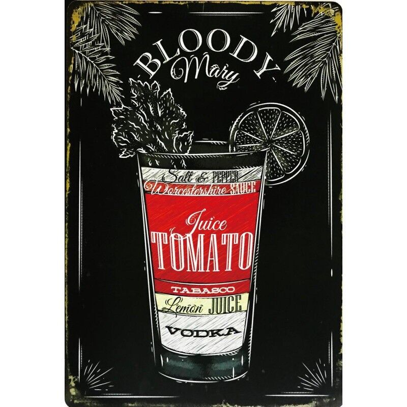 Insegna in metallo di Bloddy Mary