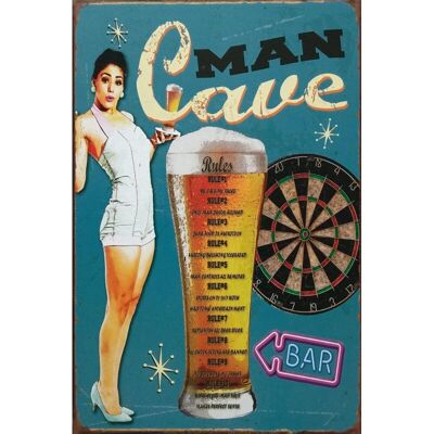 Man Cave Metal Sign