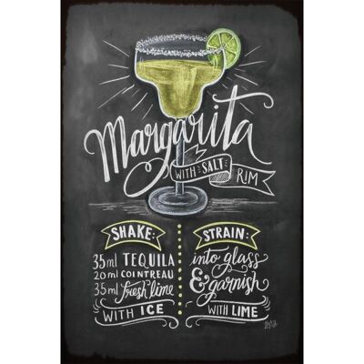 Plaque métal Margarita