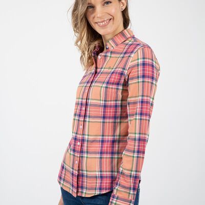 Pink Shirt with Embroidery