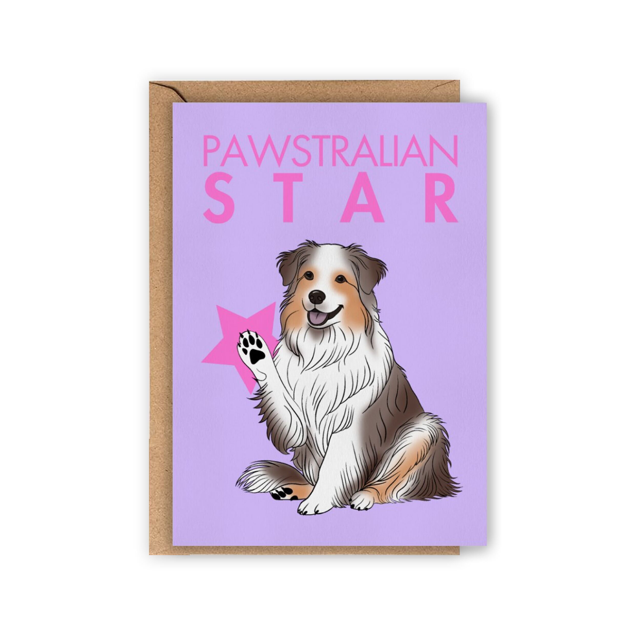 Pawstralian Star Karte - Australian Shepherd
