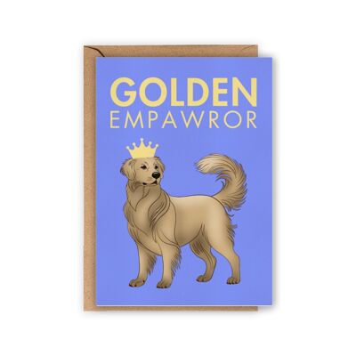 Tarjeta Golden Empawror - Golden Retriever
